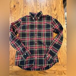Crewcuts Kids Casual Plaid Shirt - Red, Yellow, and Black sz 14